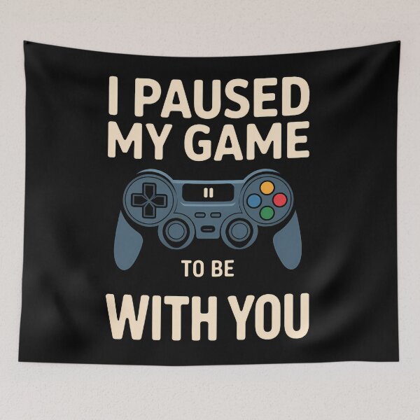 Item preview, I Paused My Game To Be With You - Valentines Day designed and sold by Dot1001.