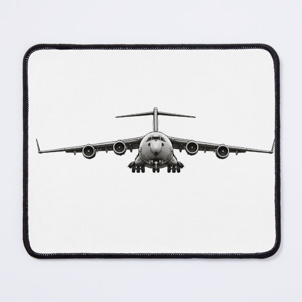 Item preview, C-17 Globemaster III Front View Transport Aircraft Illustration designed and sold by Combat Skies.
