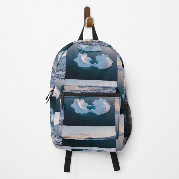 Item preview, Greenland Icebergs at Arctic Sunrise – AI Generated Polar Landscape Art designed and sold by Casa Dolce Inverno Italia .