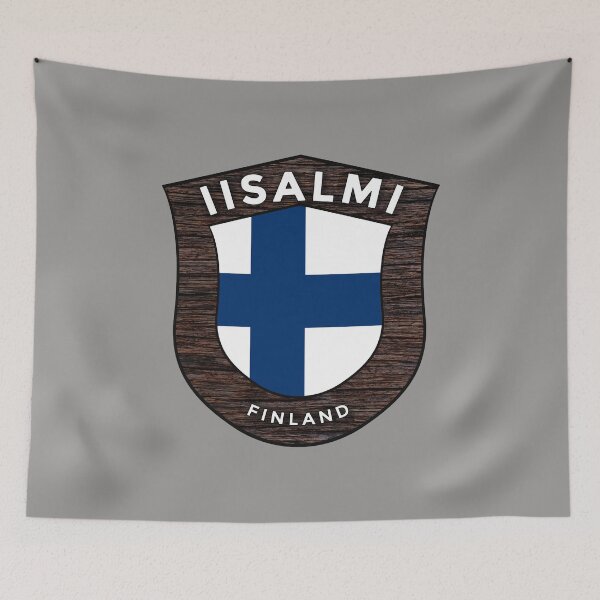 Item preview, Iisalmi Finland Emblem Flag designed and sold by World Designs.