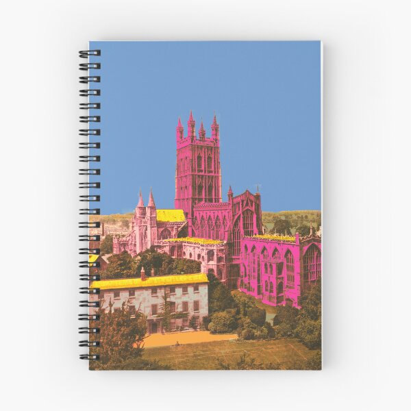 Artikelvorschau, Gloucester Cathedral Pop Art – Historische Architektur Pink entworfen und verkauft von Mauswohn.