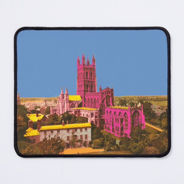 Item preview, Gloucester Cathedral Pop Art – Historic Architecture Pink designed and sold by Mauswohn.