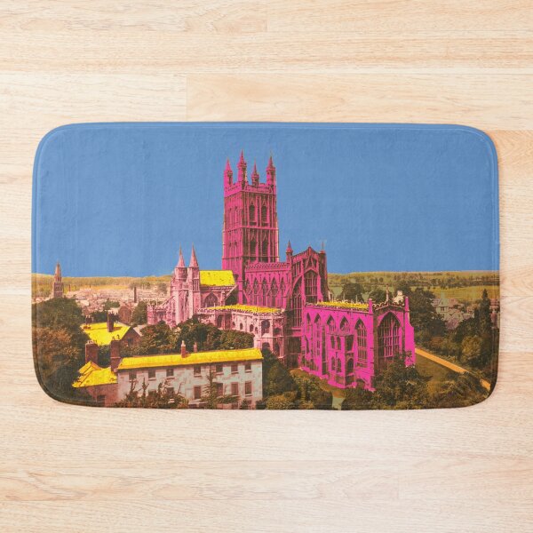 Item preview, Gloucester Cathedral Pop Art – Historic Architecture Pink designed and sold by Mauswohn.