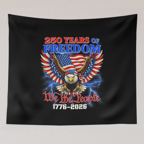 Item preview, Patriotic American Eagle 250 Years of Freedom 1776 to 2026 Anniversary designed and sold by RenettaFunky.