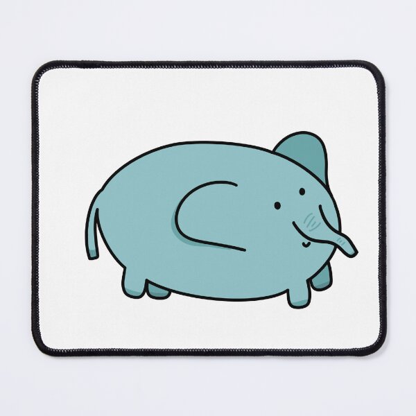 Item preview, fat cartoon elephant sticker designed and sold by spacey-kaceyy.