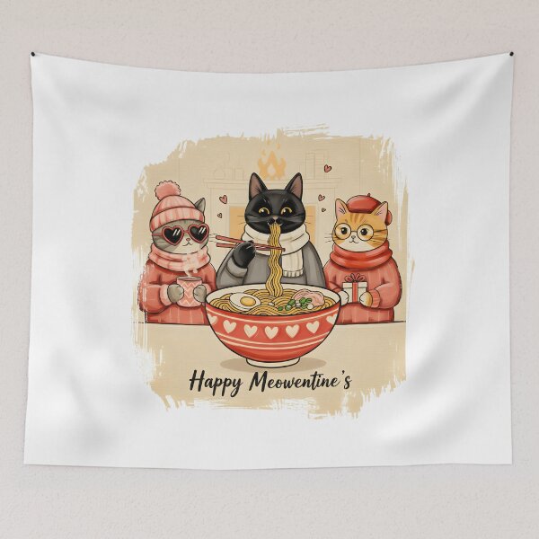 Item preview, Happy Meowentines Cute Valentine Cat Lover designed and sold by AmyLeeKawaii.