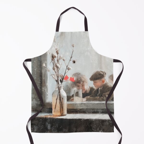 Aperçu de l'œuvre Enfants qui regardent, joyeux printemps, tons vintage créée et vendue par ART TWENTY ONE.