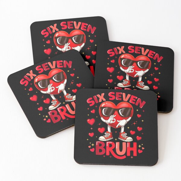 Item preview, Valentine Six Seven Bruh Cool Hearts Sunglass 67 Men Boys designed and sold by Juansustait.