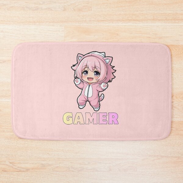 Item preview, Cute Chibi Gamer Girl – Animated Style designed and sold by Rasheedaholik.