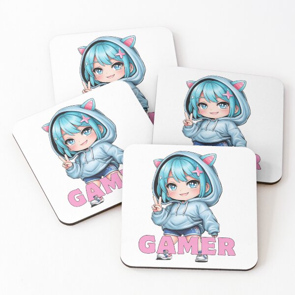 Item preview, Gamer Girl – Cute Chibi Animation designed and sold by Rasheedaholik.