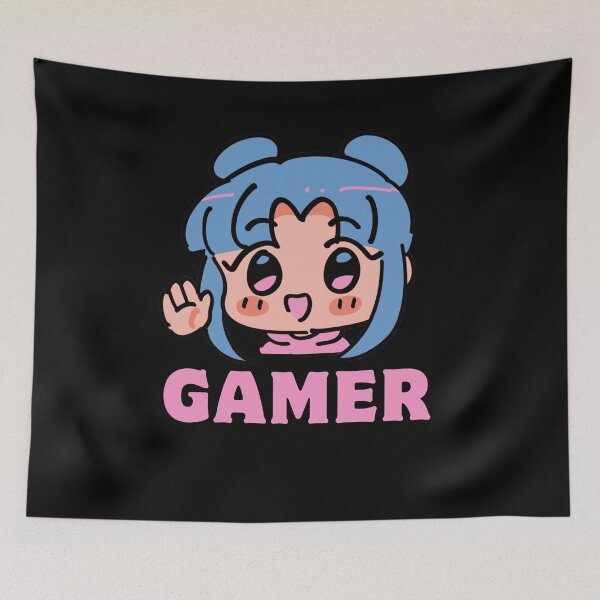 Item preview, Cute Chibi Gamer Girl – Animation Drawing designed and sold by Rasheedaholik.