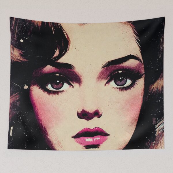 Item preview, Vibrant Pop Art Animated Portrait Close-Up designed and sold by ChinzorigBAY.