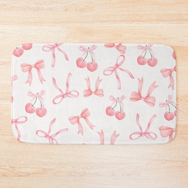 Item preview, Pink Red and Cream Aesthetic Whimsical Watercolour Cherries and Bows designed and sold by CelestialEmber.