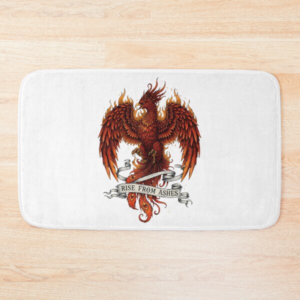 Item preview, Phoenix Rising Art – Rise from Ashes, Transformation Rebirth Recovery Resilience Tattoo Design designed and sold by Luminari Creations.