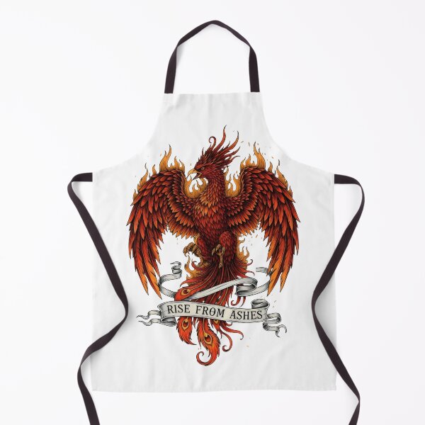 Item preview, Phoenix Rising Art – Rise from Ashes, Transformation Rebirth Recovery Resilience Tattoo Design designed and sold by Luminari Creations.