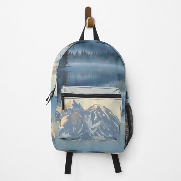 Item preview, Serene Mountain Landscape Oil Painting designed and sold by RkskArt.