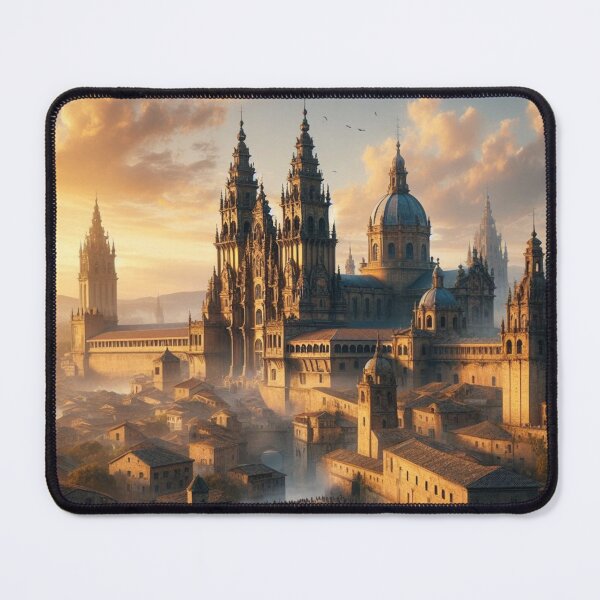 Item preview, Golden Dawn Over a Medieval City designed and sold by Sybille-Yates.
