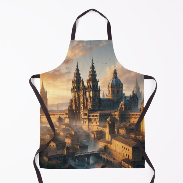 Item preview, Golden Dawn Over a Medieval City designed and sold by Sybille-Yates.