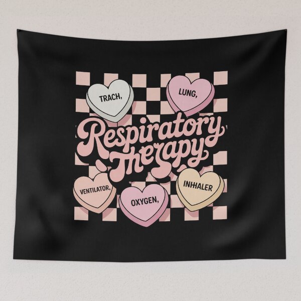 Item preview, Respiratory Therapy Candy Heart Valentine Day RT Nurse designed and sold by cosmicncozyS.
