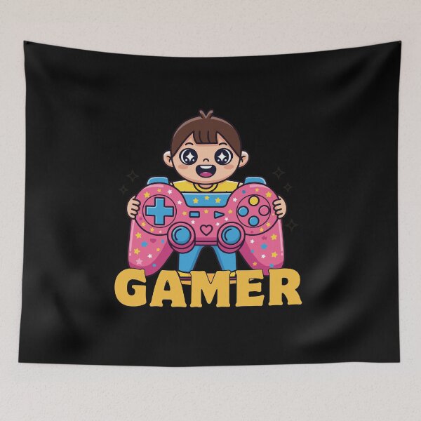 Item preview, Kawaii Gamer Boy – Little Gamer designed and sold by Rasheedaholik.