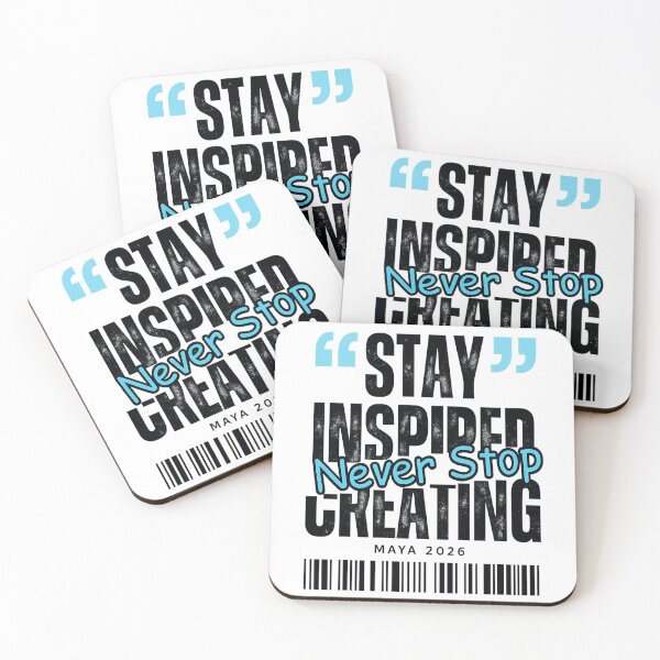 Item preview, Stay Inspired Never Stop Creating designed and sold by MayaMaliStudio.