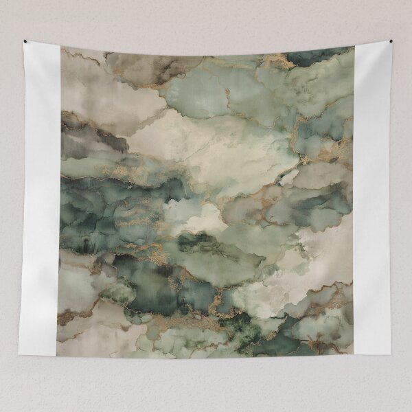 Item preview, Calming abstract Earth Tones with Gold Veins designed and sold by lautir.