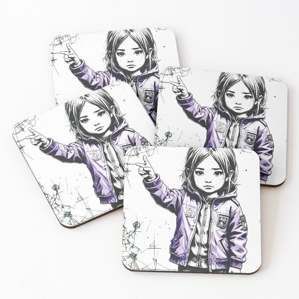 Item preview, Peace Princess Purple Streetwear Girl | Urban Anime Art Graphic Design designed and sold by SeNsArtGallery.