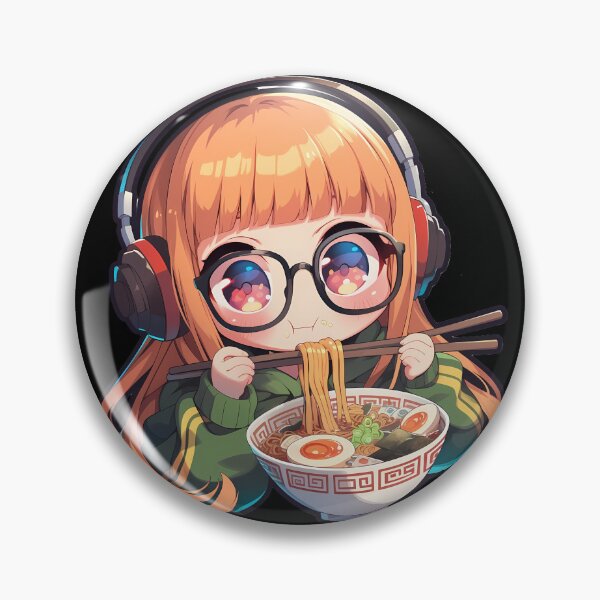 Item preview, Game Futaba Sakura Persona 5 Nerdy Kawaii Ramen Time designed and sold by mildaclairmo.