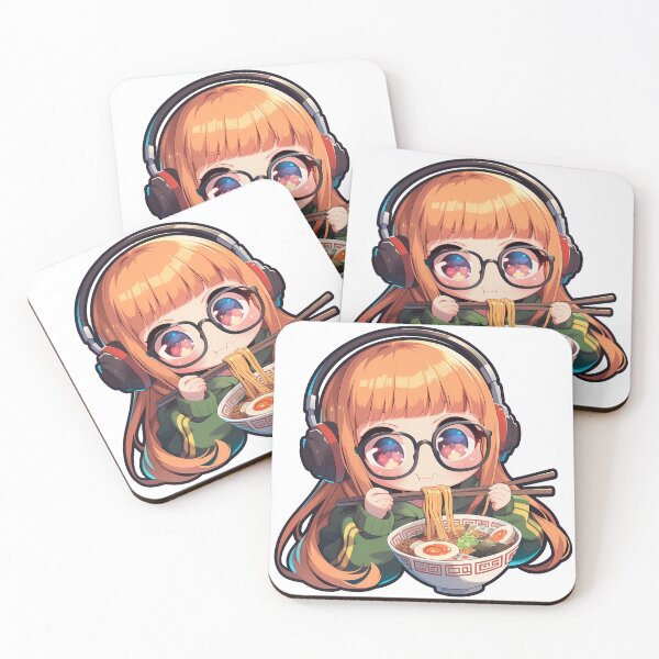 Item preview, Game Futaba Sakura Persona 5 Nerdy Kawaii Ramen Time designed and sold by mildaclairmo.