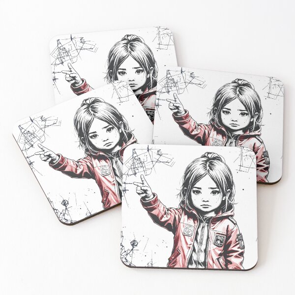 Item preview, Peace Princess Red Streetwear Girl | Urban Anime Art Graphic Design designed and sold by SeNsArtGallery.