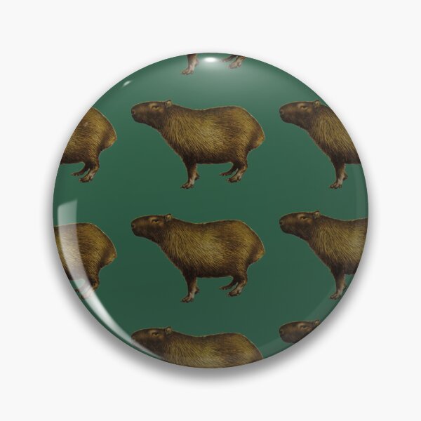 Item preview, Capybara on green background designed and sold by happytraveller1.