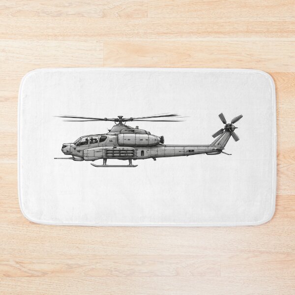 Item preview, Bell AH-1Z Viper Side View Helicopter Illustration designed and sold by Combat Skies.