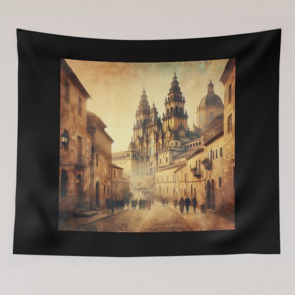Item preview, Golden Streets in a Medieval City designed and sold by Sybille-Yates.