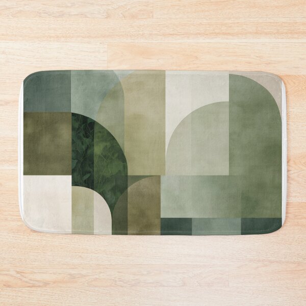 Item preview, Geometric Green Shapes boho designed and sold by lautir.