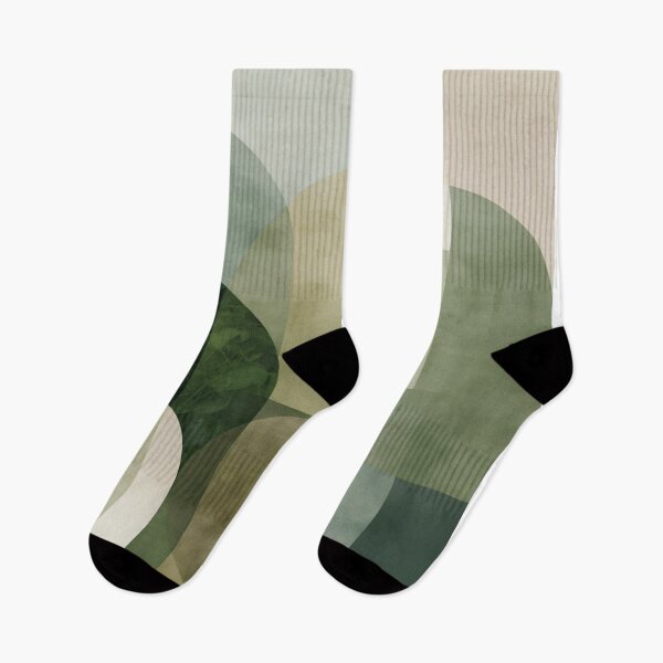 Item preview, Geometric Green Shapes boho designed and sold by lautir.
