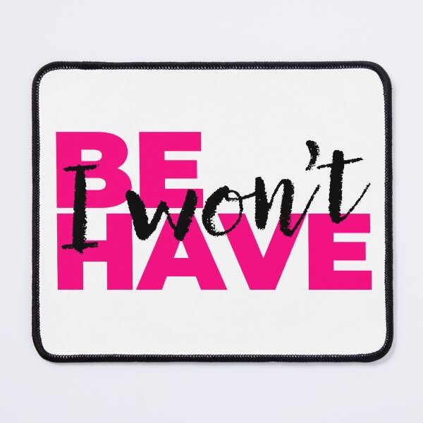 Item preview, Behave I Won’t – Funny Sarcastic Quote Minimal Typography Shirt designed and sold by WildBridDesign.