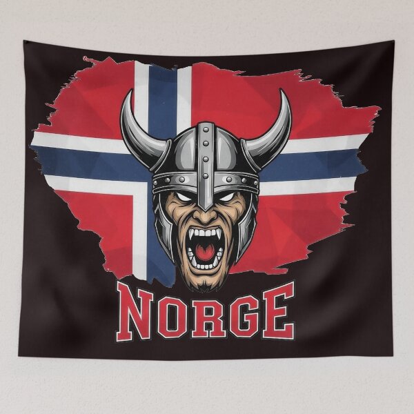Item preview, Norway Soccer Viking Berserker Tee designed and sold by Majorprint.