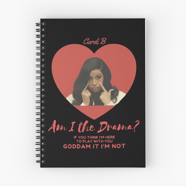 Item preview, CardiB Am I The Drama Quote Funny Meme Heart designed and sold by Sibombom.