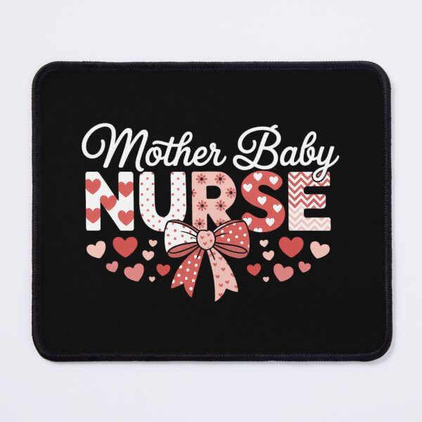 Item preview, Valentines Mother Baby Nurse Coquette Bow Postpartum Nurse designed and sold by bongsentrang.
