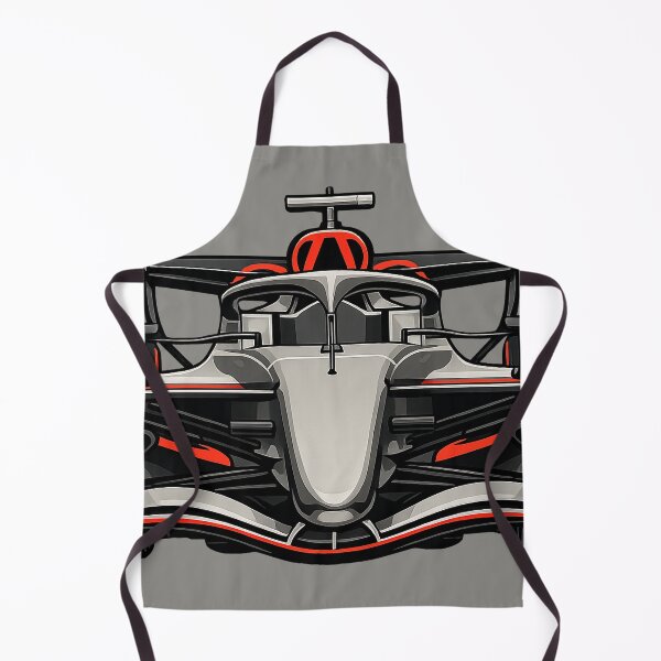 Item preview, Formula One Grey & Red Race Car – Front View designed and sold by VenZolic.