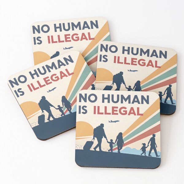 Item preview, No Human Is Illegal – Abolish ICE Immigration Justice Design designed and sold by TJprint.