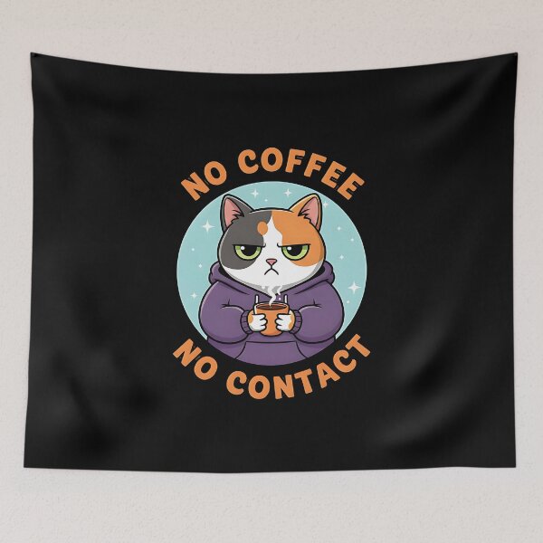 Item preview, Grumpy Cat No Coffee No Contact designed and sold by dudelinart.