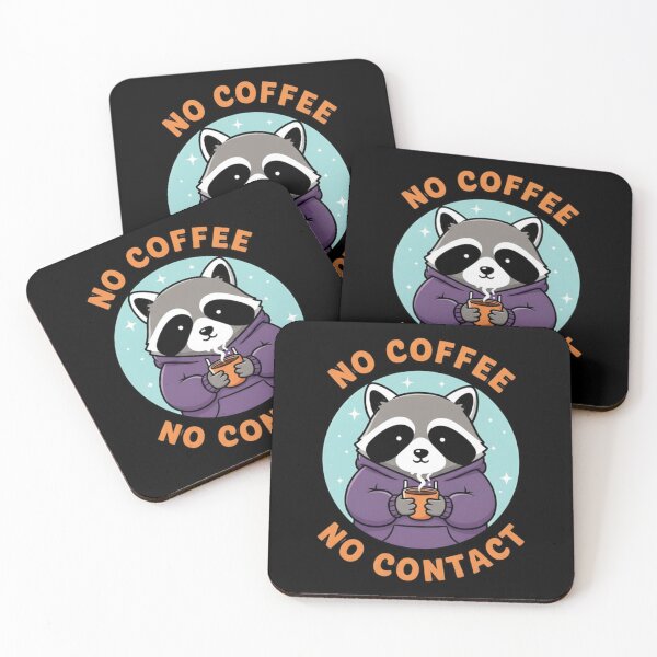 Item preview, Raccoon with No Coffee No Contact designed and sold by dudelinart.