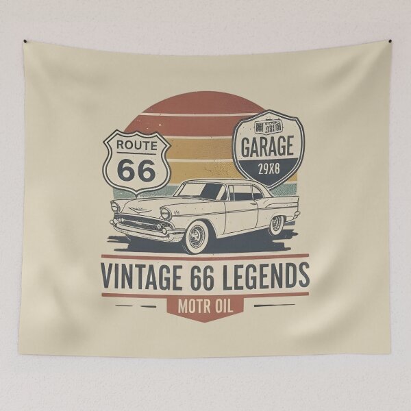 Item preview, Vintage 66 Legends - Retro Garage Sunset designed and sold by Jchan24.