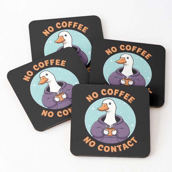 Item preview, Funny Goose No Coffee No Contact designed and sold by dudelinart.