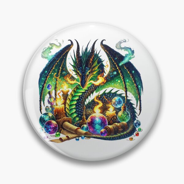 Item preview, The Alchemist Dragon of Forbidden Aether designed and sold by TheInkRaven.