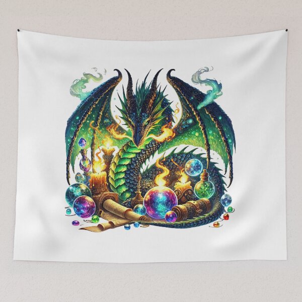 Item preview, The Alchemist Dragon of Forbidden Aether designed and sold by TheInkRaven.