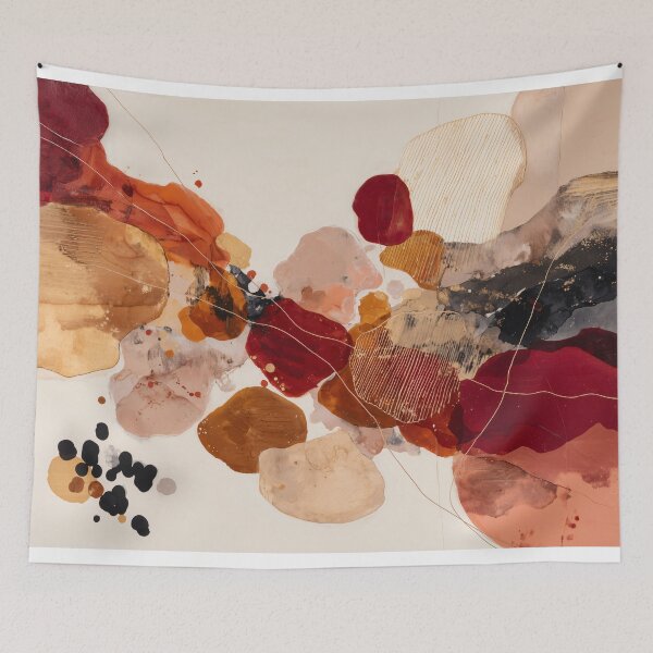 Item preview, Abstract boho Earthy Tones Composition designed and sold by lautir.