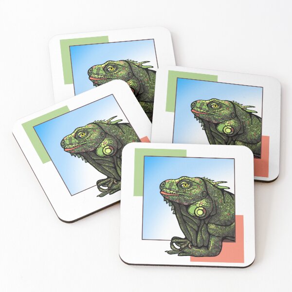 Item preview, Geometric Iguana designed and sold by alina-k-design.