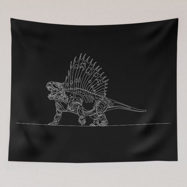 Item preview, Dimetrodon - Minimalist Continuous Line Drawing designed and sold by 1LineMS.